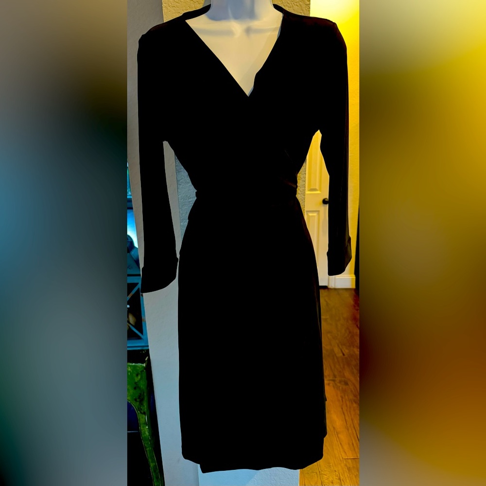 Size medium black wrap dress